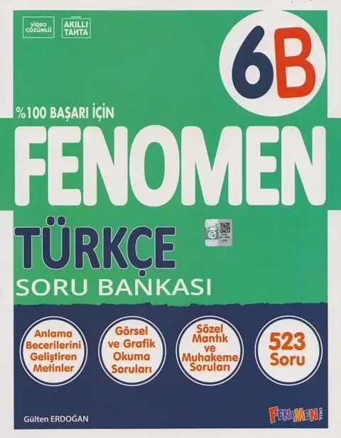 Fenomen 6. Sınıf Türkçe (B) Soru Bankası | Kitap Mağazası